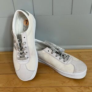 Vans Silver & White Sneakers